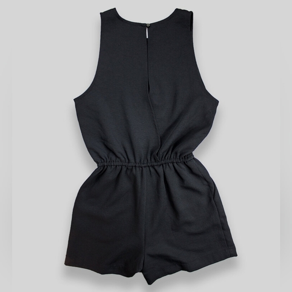 Aritzia Wilfred River Sleeveless Feminine Classy Romper in Black Size Small - Picture 4 of 15